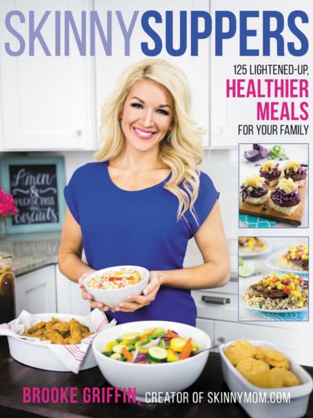 Skinny Suppers: 125 Lightened-Up, Healthy Meals Hardcover Cookbook NEARLY NEW